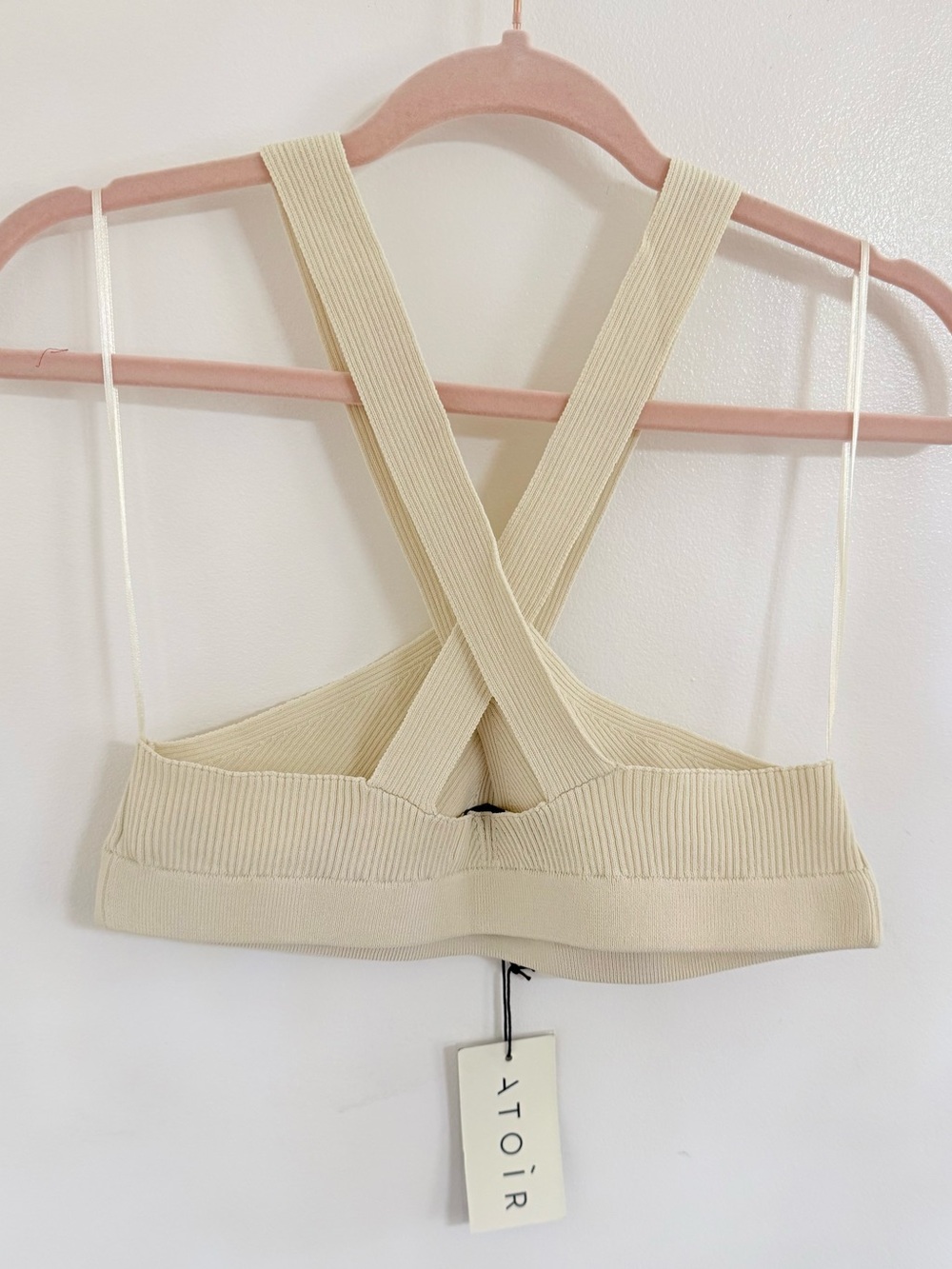 Atoir Ribbed Halter Crop Top - Picture 3 of 5